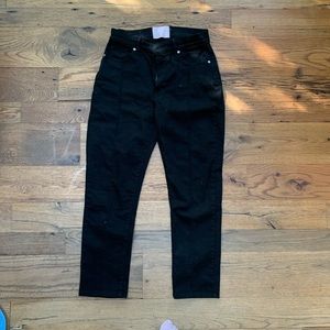 Black Revice Star Butt Ankle Jeans